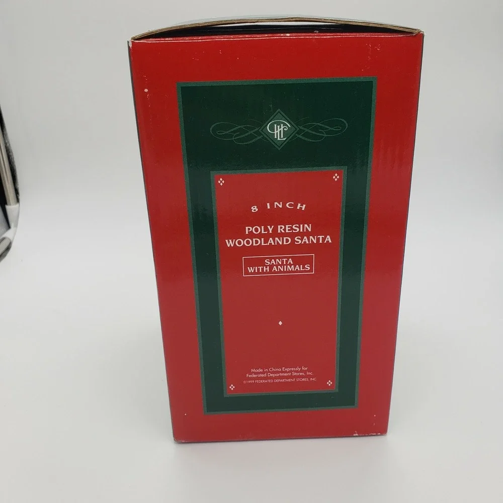 Holiday Lane Poly Resin Woodland Santa W/ Animals‎ Christmas 8